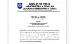 Pengumuman Pansel SMP