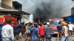 Kebakaran Yang Hangus Sejumlah Ruko dan Indekost di Tobelo