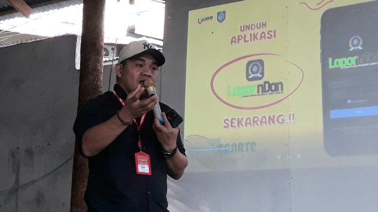 Reformer Aldhy Ali Sosialisasi Inovasi Aplikasi LapornDan