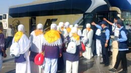 Jemaah Kloter 17 Saat Tiba di Madinah