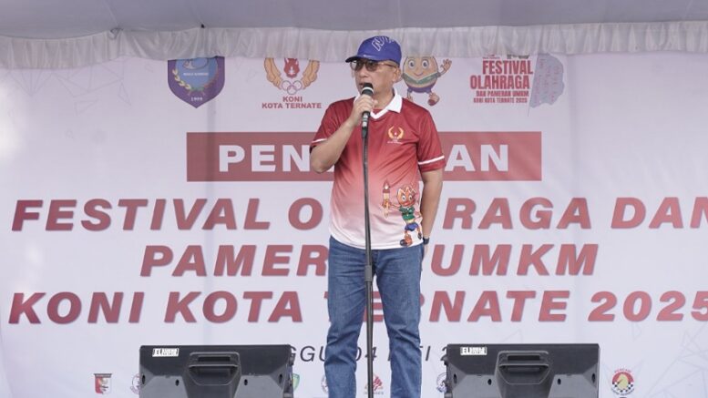 Wali Kota Ternate Saat Penutupan Festival Olahraga dan Pameran UMKM