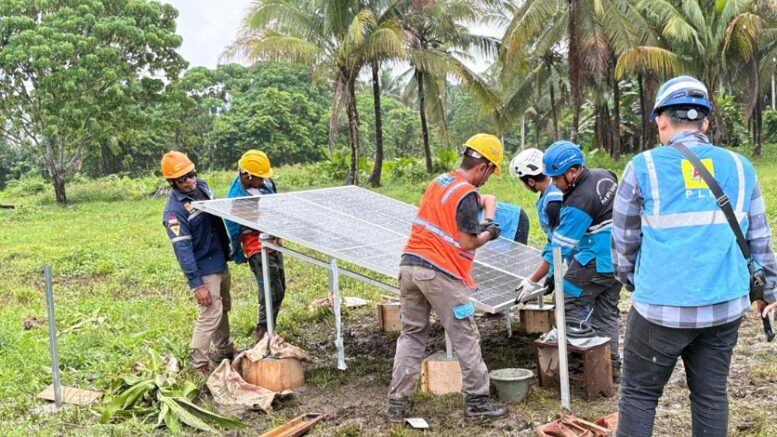 Pemasangan SuperSun di TK Rindu Alam