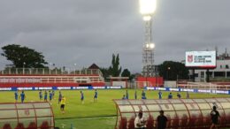 Persib Saat Jalani Latihan Resmi di Gelora Kie Raha