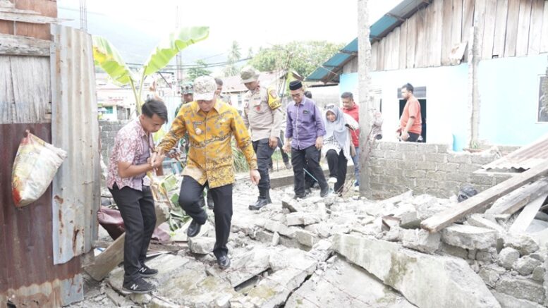 Wali Kota Tinjau Lokasi Dampa Gempa