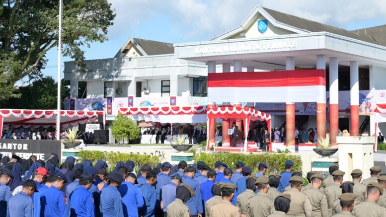 Upacara HUT Pemkot Ternate