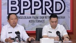 Sekda Kota Ternate Rizal Marsaoly Didampingi Kepala BP2RD Mochtar Hasim